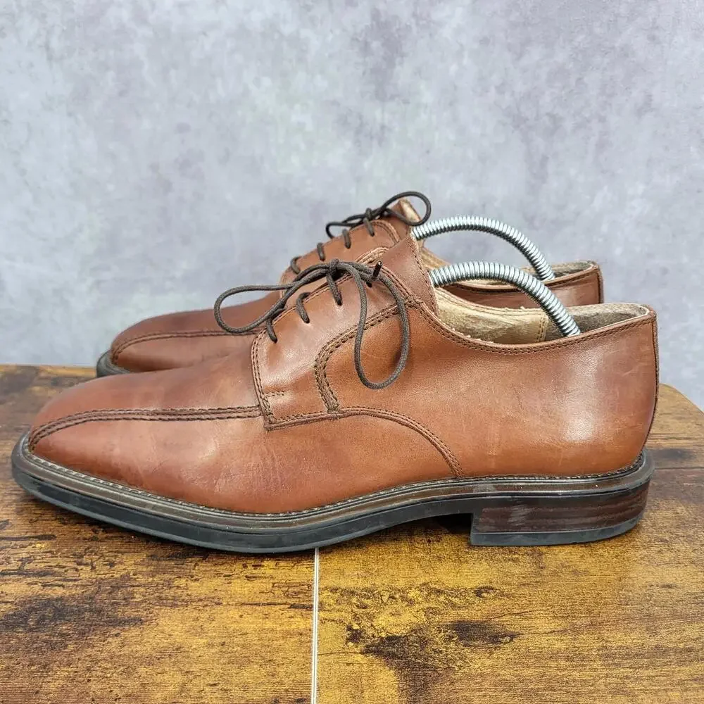 London Underground Oxford‎ Shoes Mens 10.5 M Brown Leather Square Toe Peyton